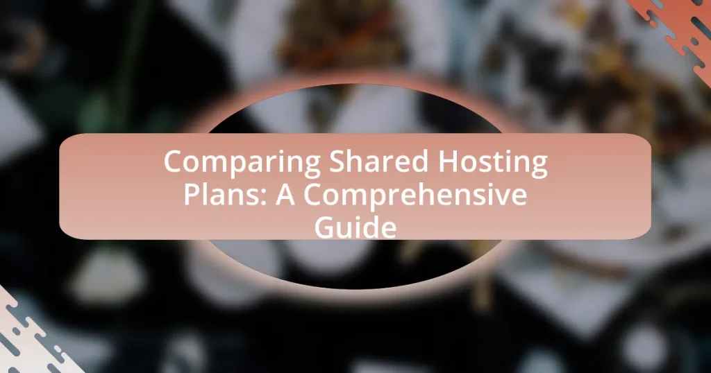 Comparing Shared Hosting Plans: A Comprehensive Guide