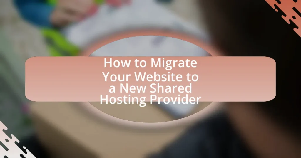 How to Migrate Your Website to a New Shared Hosting Provider