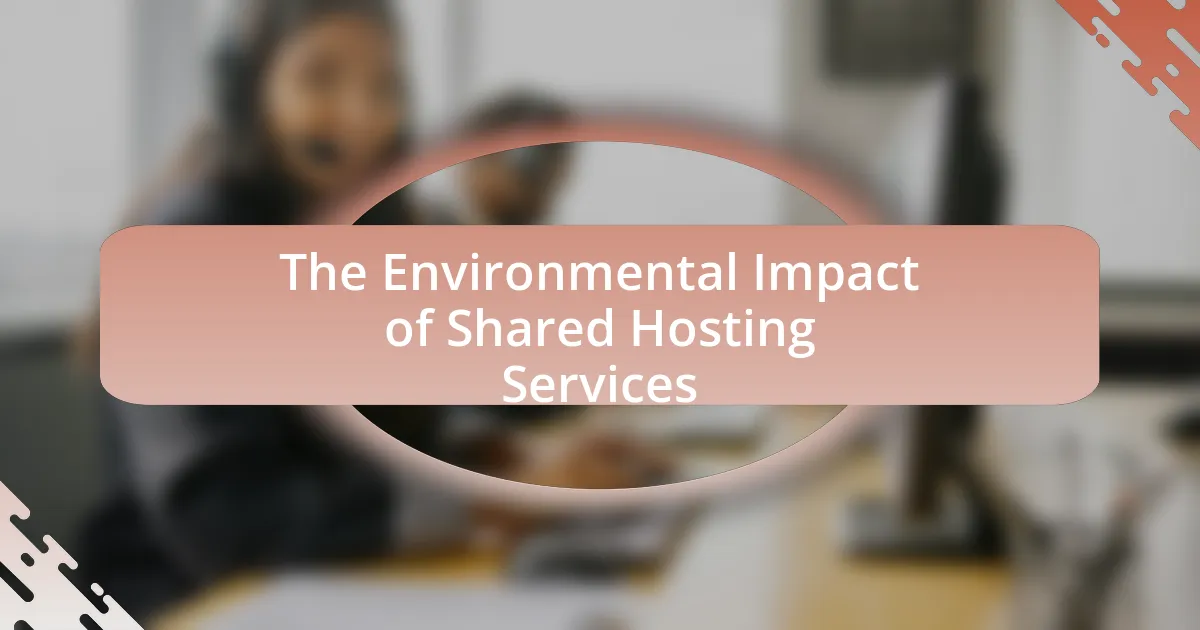 The Environmental Impact of Shared Hosting Services