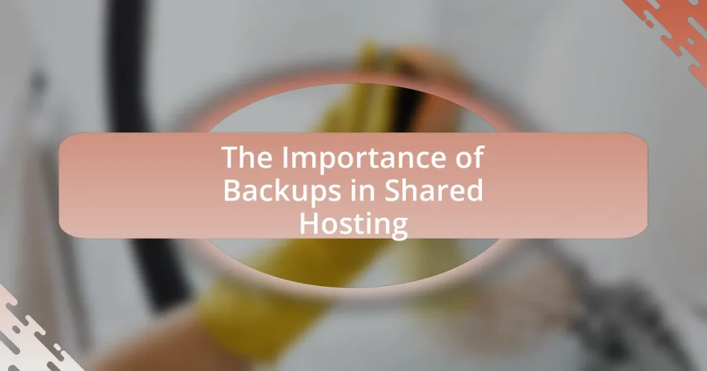 The Importance of Backups in Shared Hosting