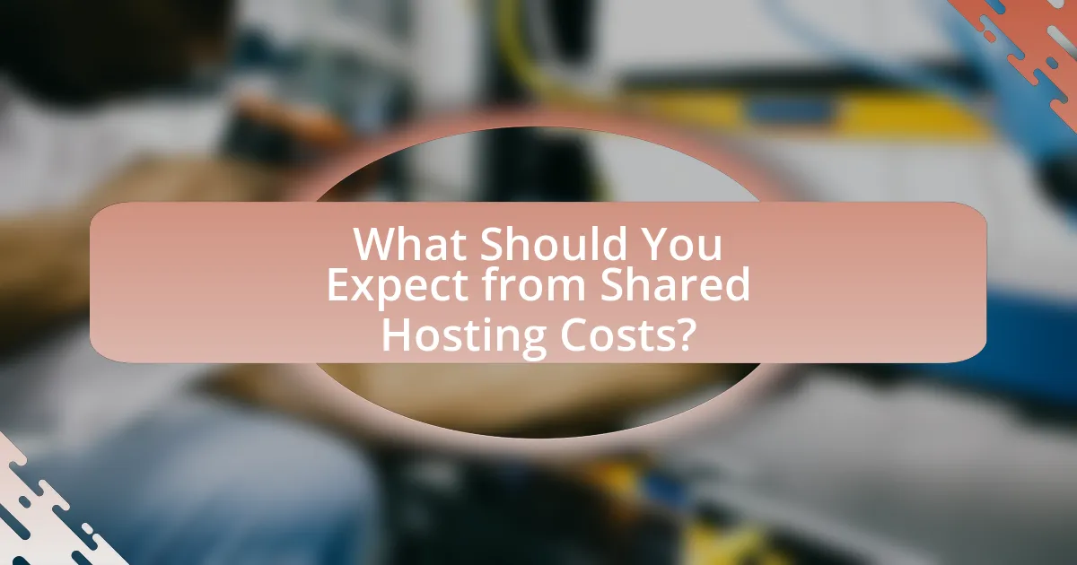 What Should You Expect from Shared Hosting Costs?
