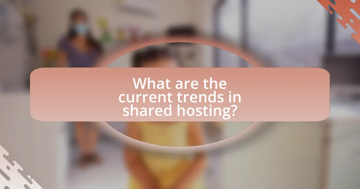 What are the current trends in shared hosting?