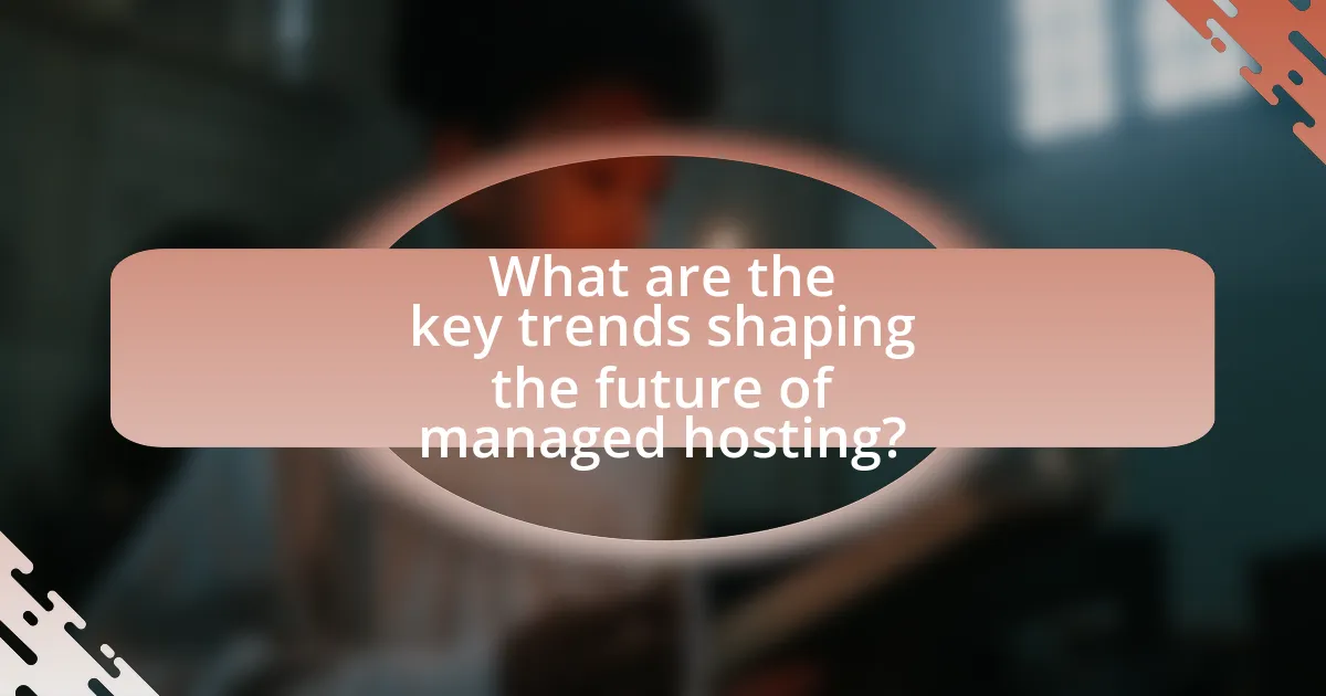What are the key trends shaping the future of managed hosting?