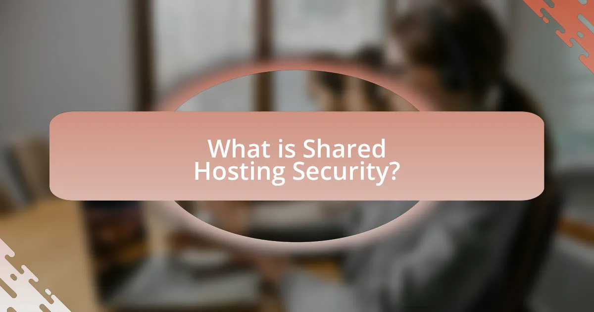 What is Shared Hosting Security?