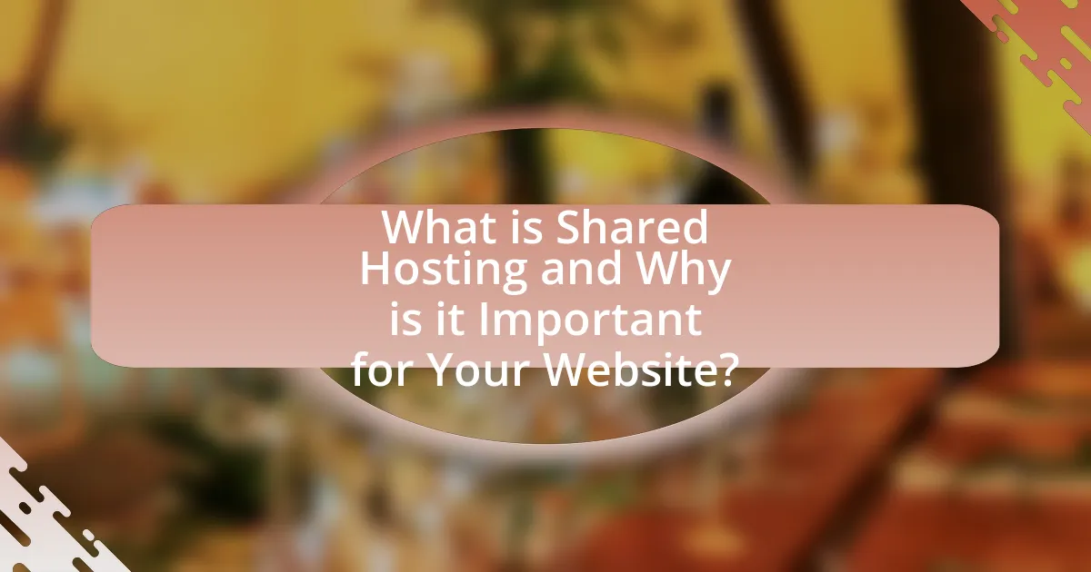 What is Shared Hosting and Why is it Important for Your Website?