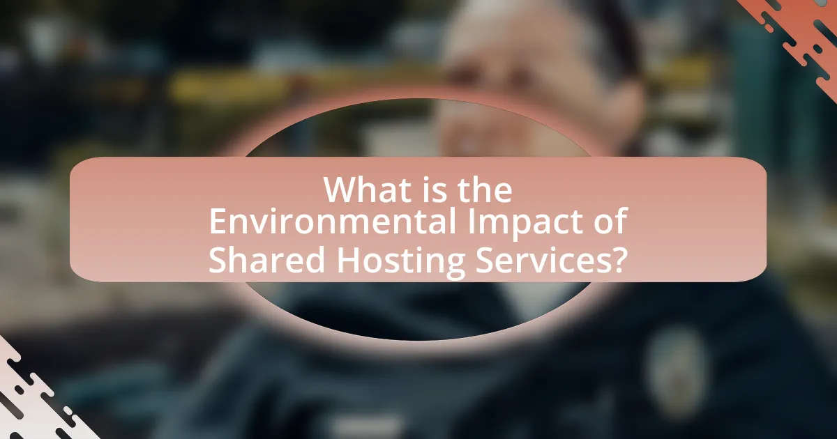 What is the Environmental Impact of Shared Hosting Services?