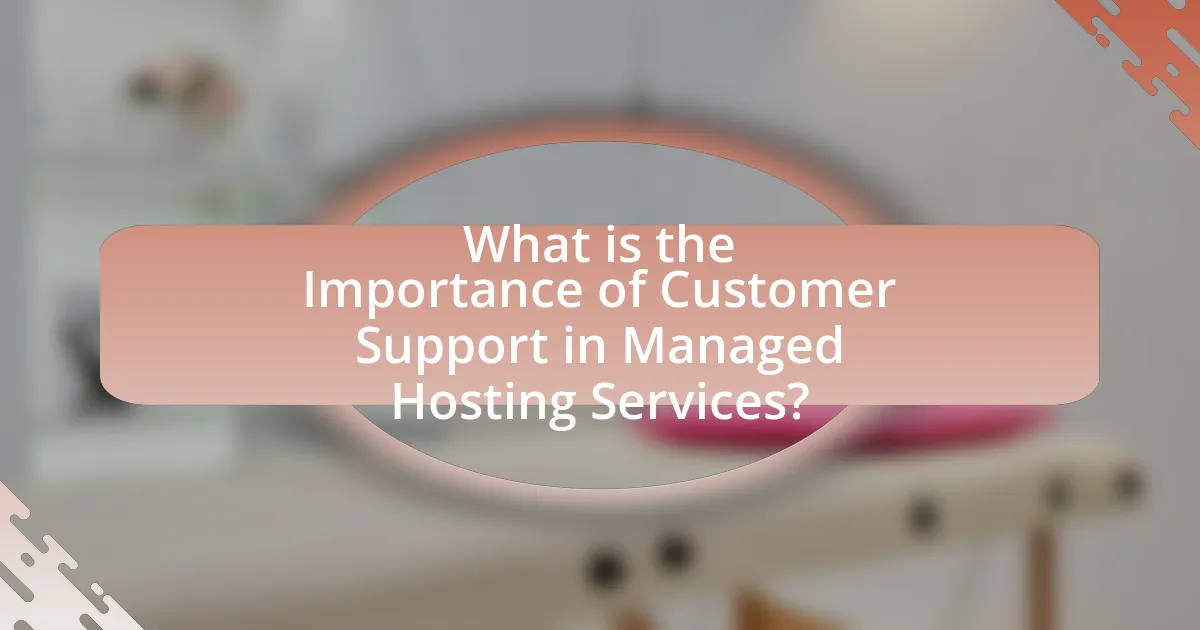 What is the Importance of Customer Support in Managed Hosting Services?